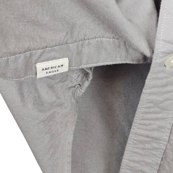 Mens Y2K Mallcore Skater Casual Indie Streetwear  American Eagle White Ombre  XS - Picture 7 of 13